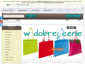 Torby bawełniane z nadrukiem jako reklama.